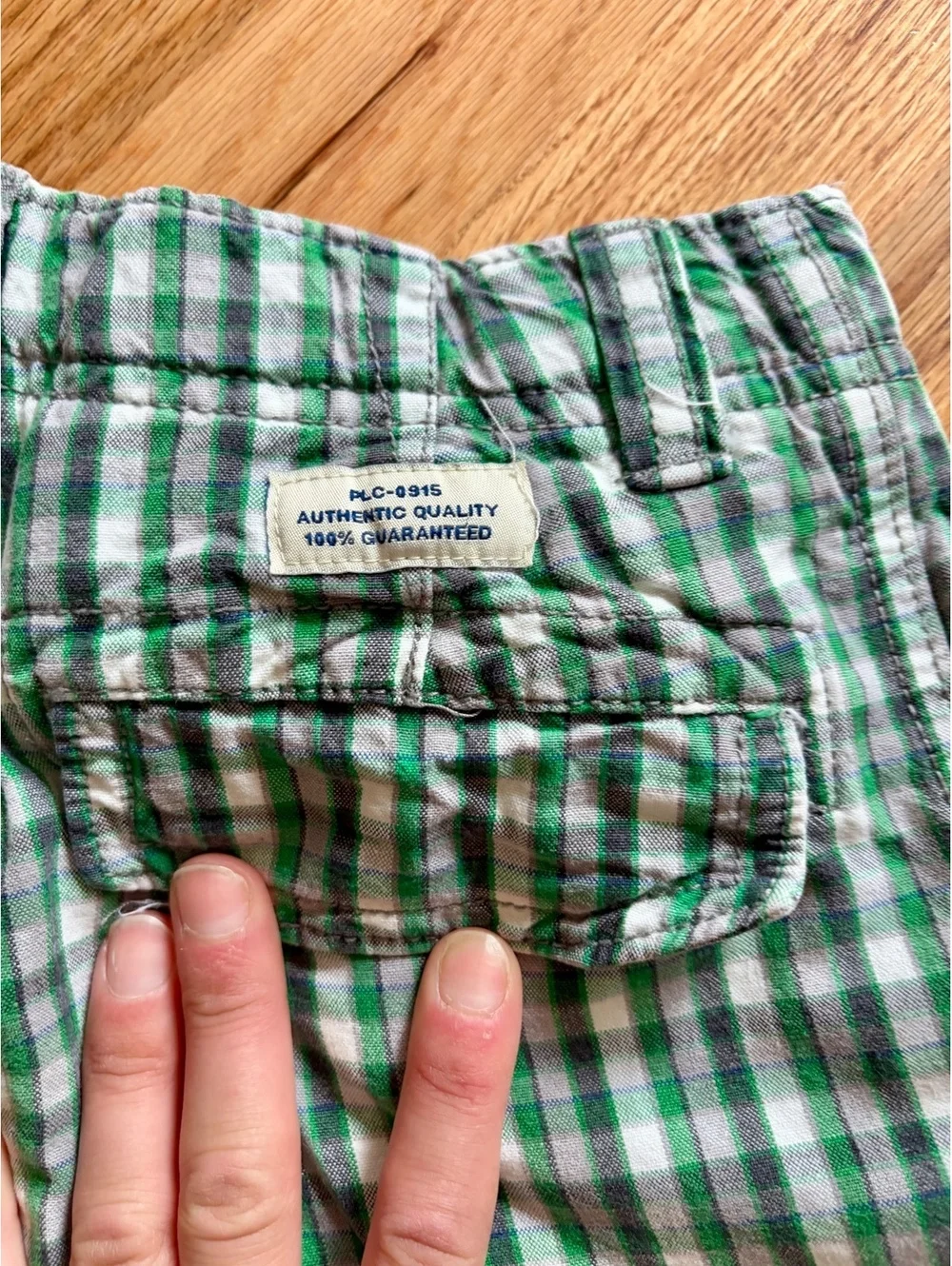 Vintage Y2K The Children’s Place Boys Size 6 Plaid Cargo Shorts Lot of 2